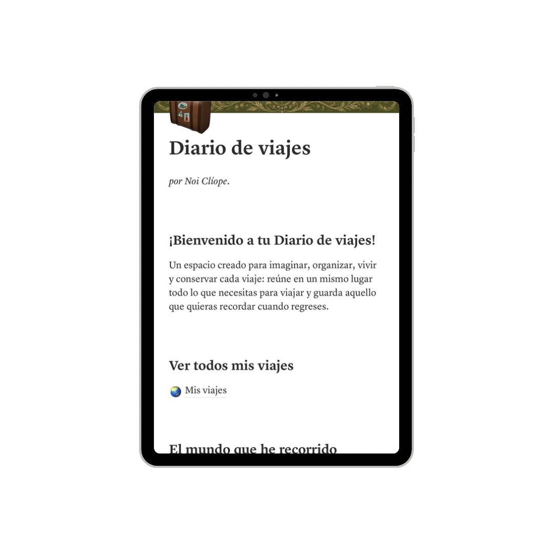 Diario de viajes