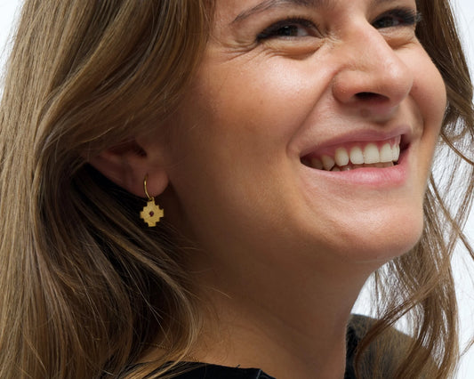 Pendiente Chakana oro