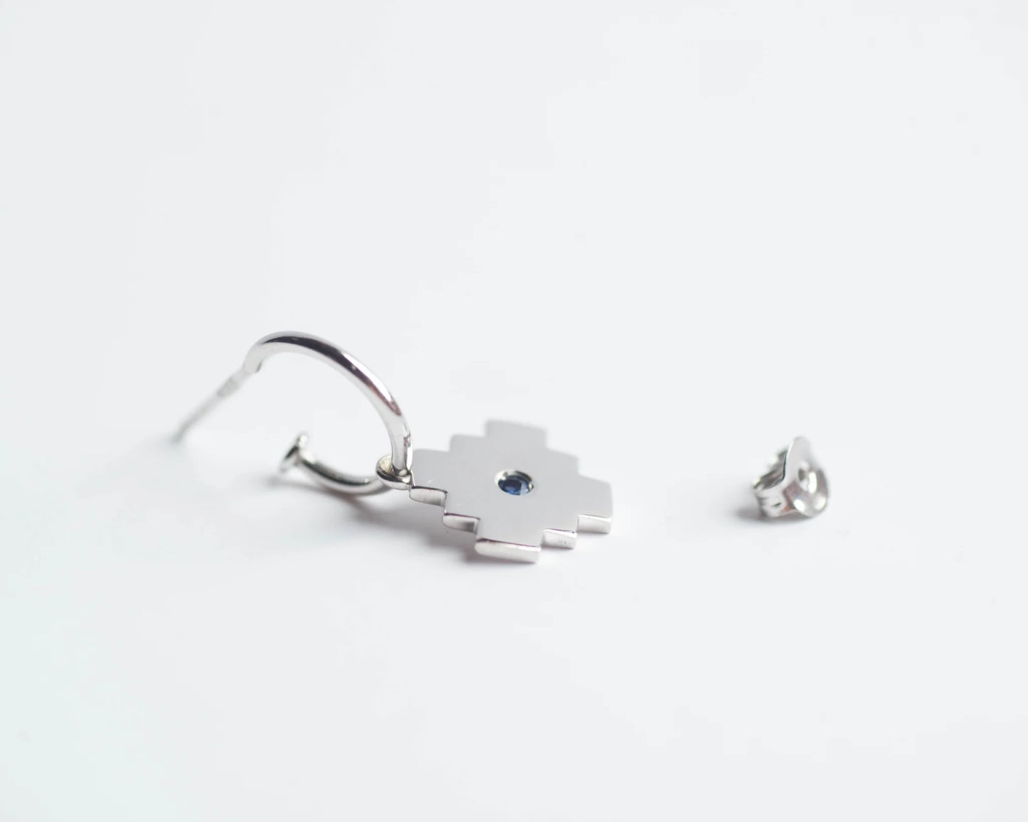 Pendiente Chakana plata